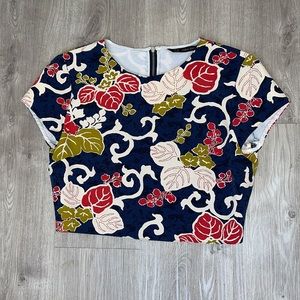 Zara printed crop top